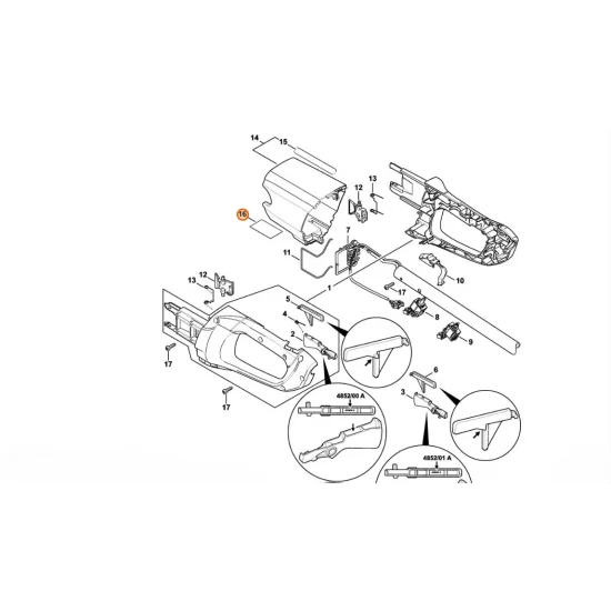 STIHL   Tabliczka informacyjna FSA 65 4852 967 1800